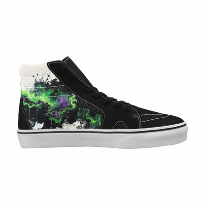MEN'S Galaxy Nebula High Top Canvas Vibrant Chaos Custom Sneakers