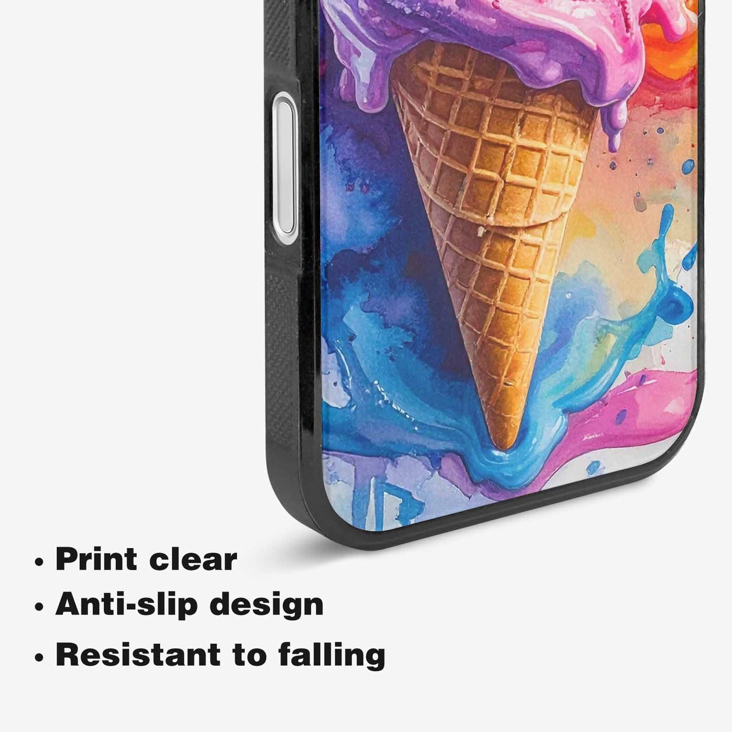 iPhone 16 Plus Case — Melting Icecream Collage, Custom Designed Case Cover