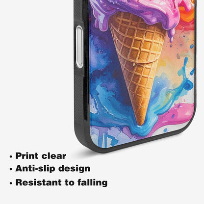 iPhone 16 Plus Case — Melting Icecream Collage, Custom Designed Case Cover