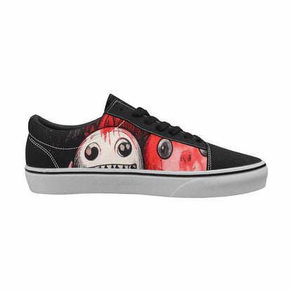 WOMEN'S Monsters (general) Lace-Up Canvas Cottagecore Custom Sneakers