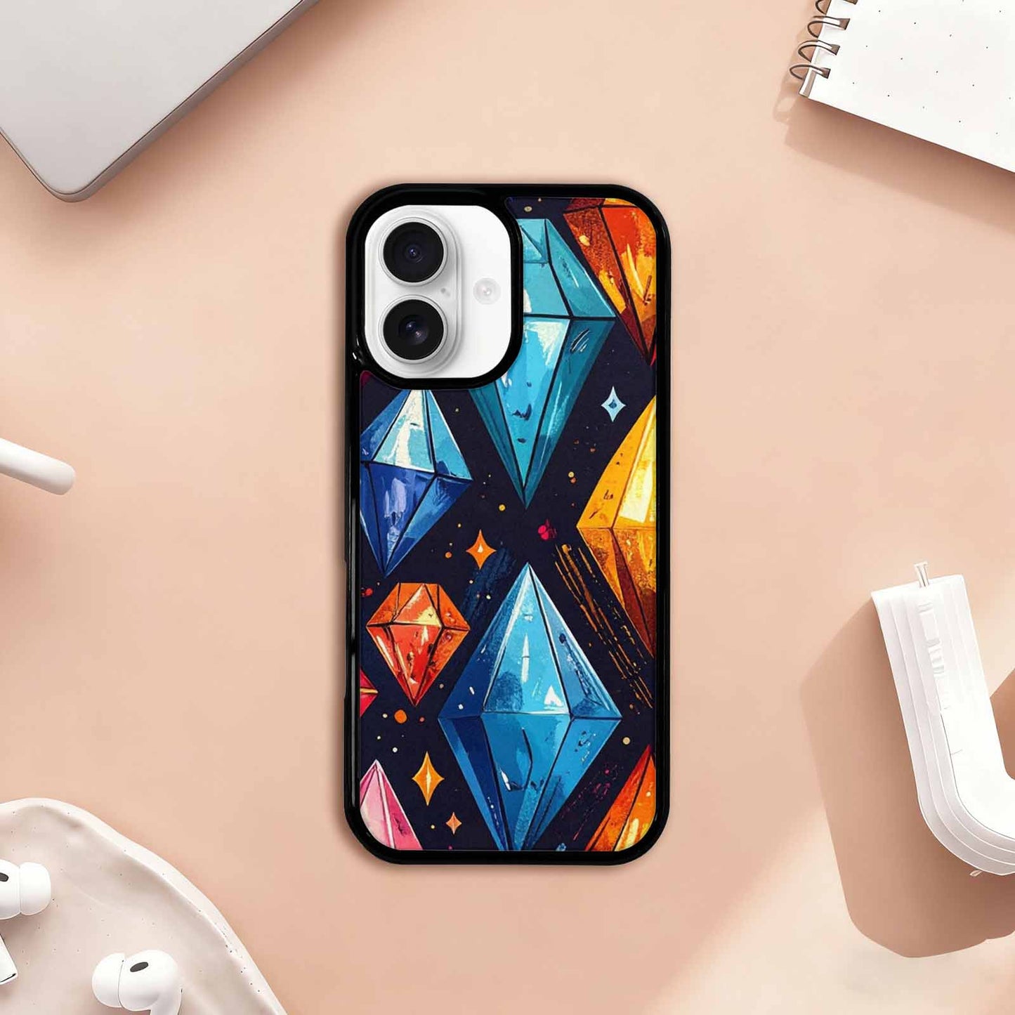 iPhone 17 Case — Vintage Summer Diamond Retro Vintage, Custom Designed Case Cover