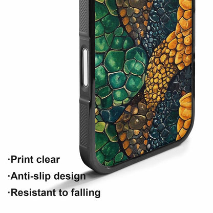 iPhone 17 Case — Small Snake Skin Reptile Original Art, Custom Designed Case Cover