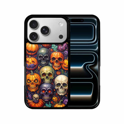 iPhone 17 Pro Case — Skulls Halloween Orange Black Small Gothic, Customized Protective Case