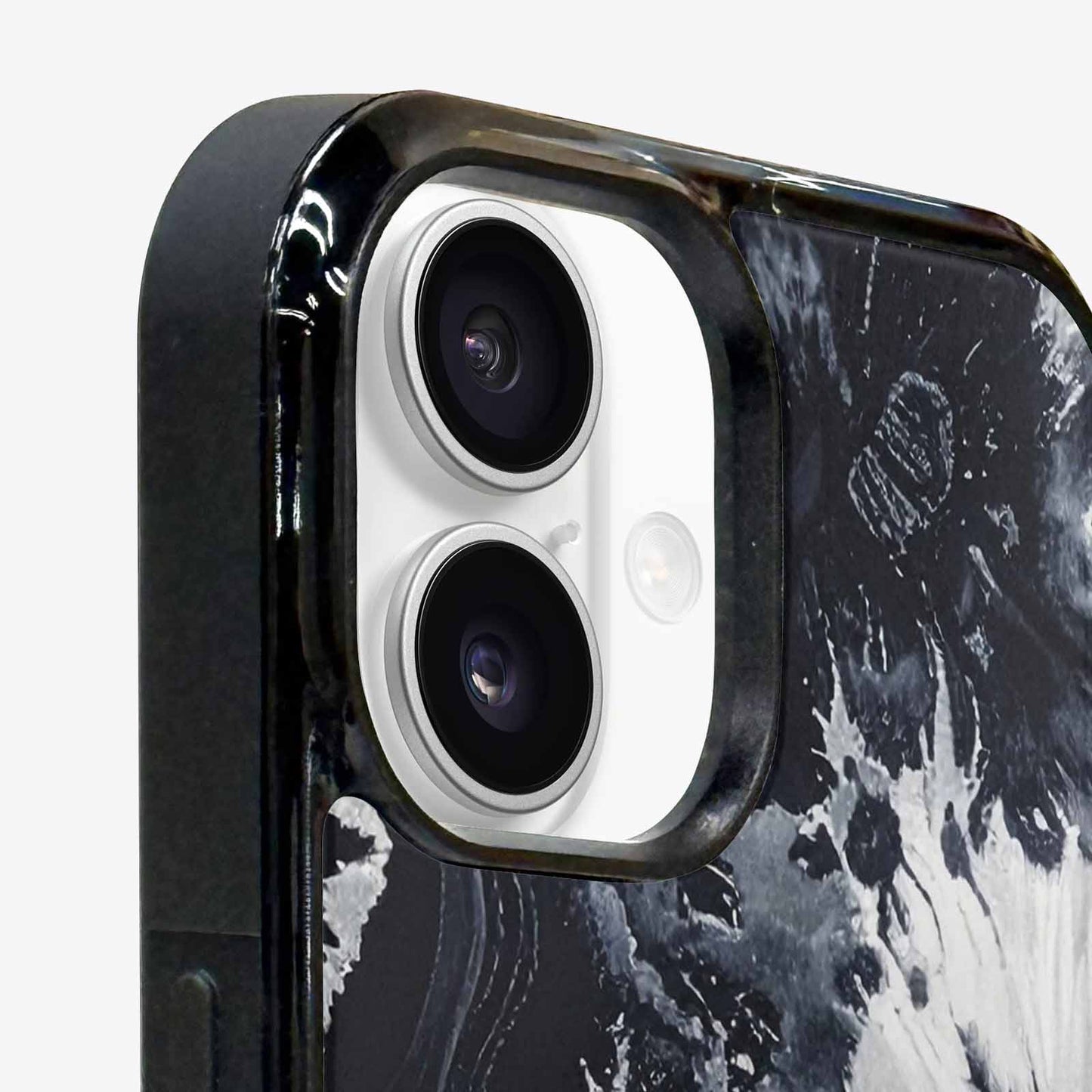 iPhone 16 Plus Case — Black White Animal Print, Custom Print Case Cover