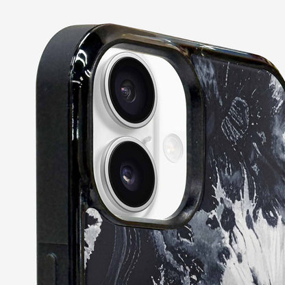 iPhone 16 Plus Case — Black White Animal Print, Custom Print Case Cover