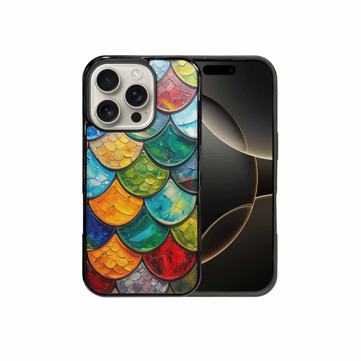 iPhone 16 Pro Case — Reptile Scale Full Color Vibrant Reptile, Custom Phone Case