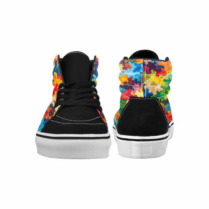 MEN'S Camo Patches High Top Canvas Wallpaper Art Sneakers
