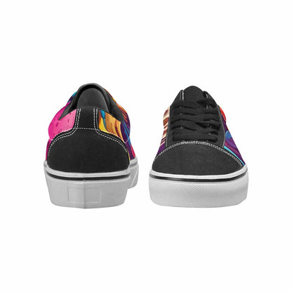 WOMEN'S Melting Ice Cream Monster Lace-Up Canvas Surreal Shoes