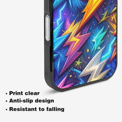 iPhone 16 Plus Case — Lightning Bolt Storm Pattern Hundreds Of, Custom Art Phone Cover