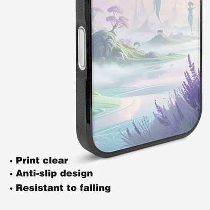 iPhone 16 Plus Case — Surrealist Dreamscape Illustration Pattern, Custom Phone Case