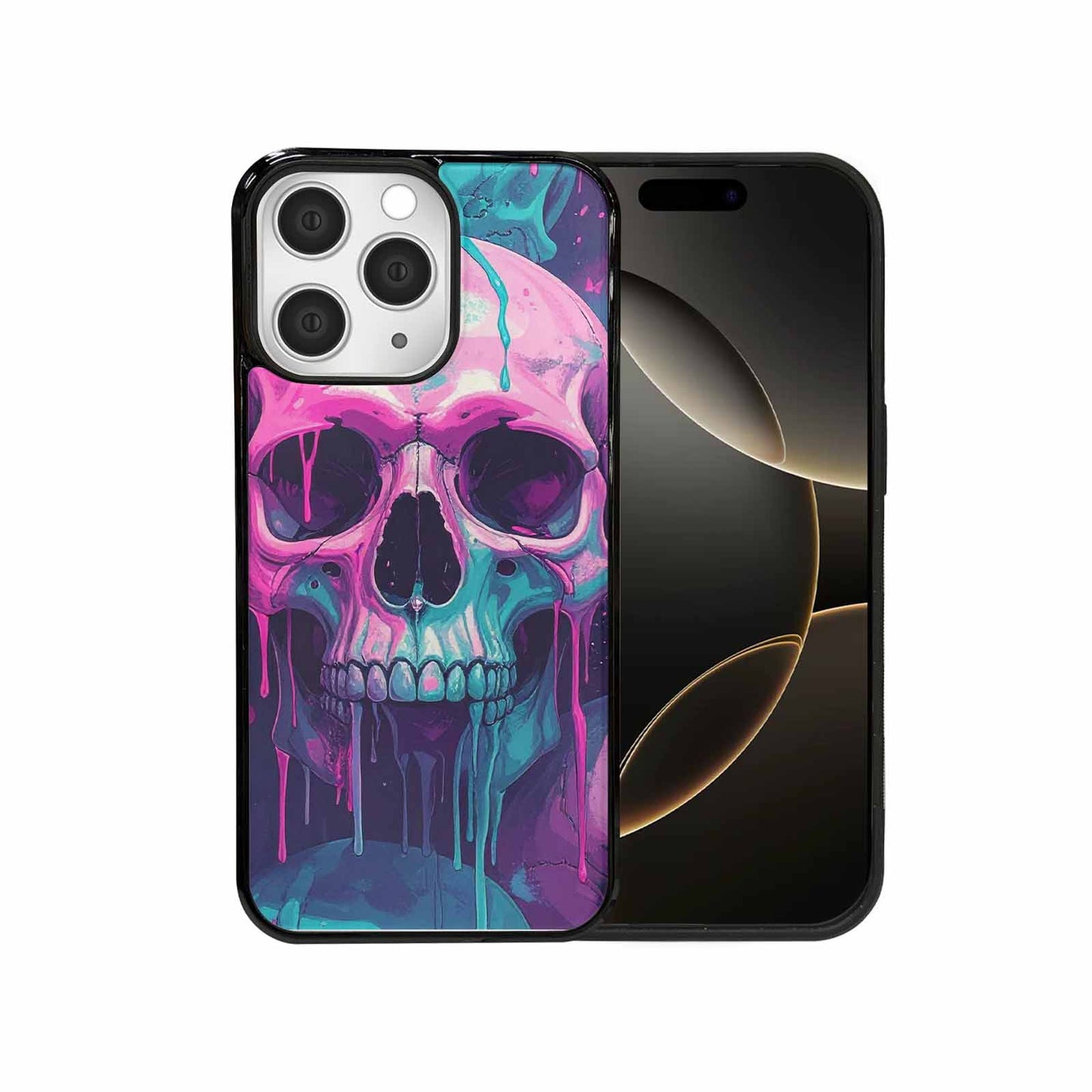 iPhone 15 Pro Max Case — 1000\'s Of Skulls Overlapping Each Other, Personalized Phone Case