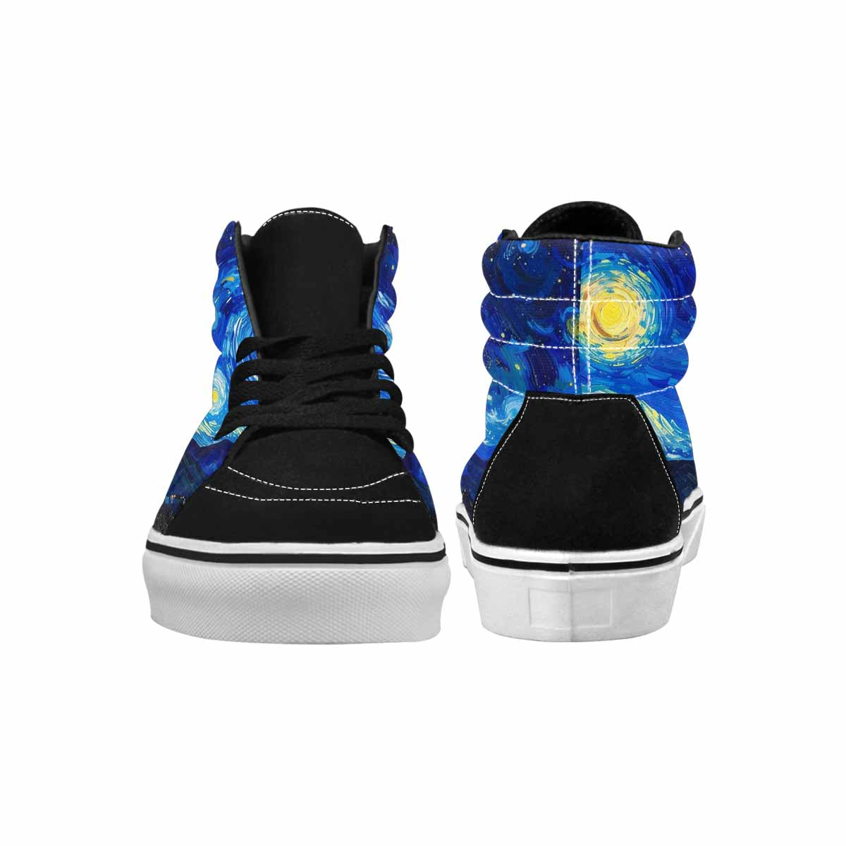 WOMEN'S Starry Night Van Gogh High Top Canvas Cottagecore Custom Shoes