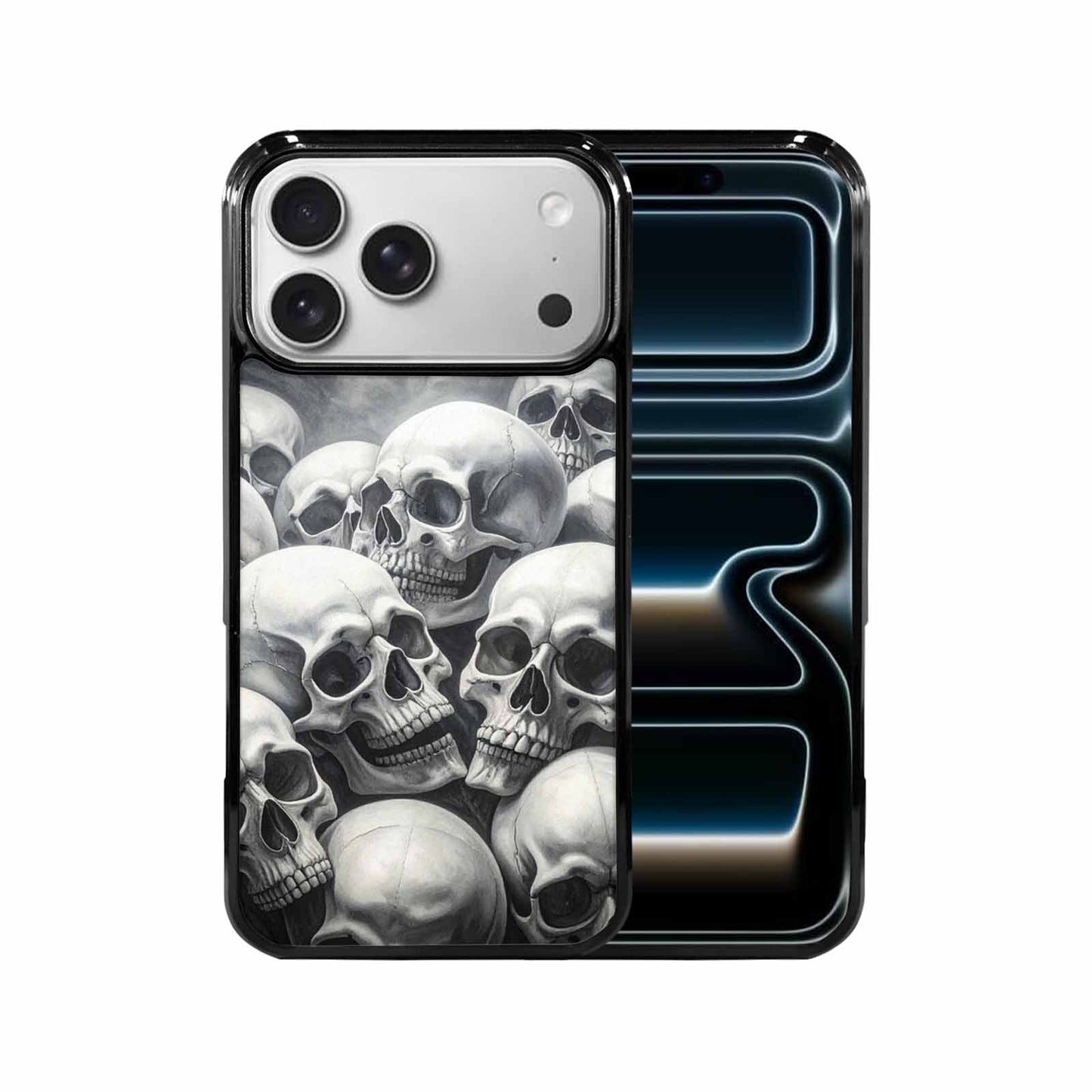 iPhone 17 Pro Max Case — Skull Dark Art Gothic Print Gothic, Personalized Phone Case
