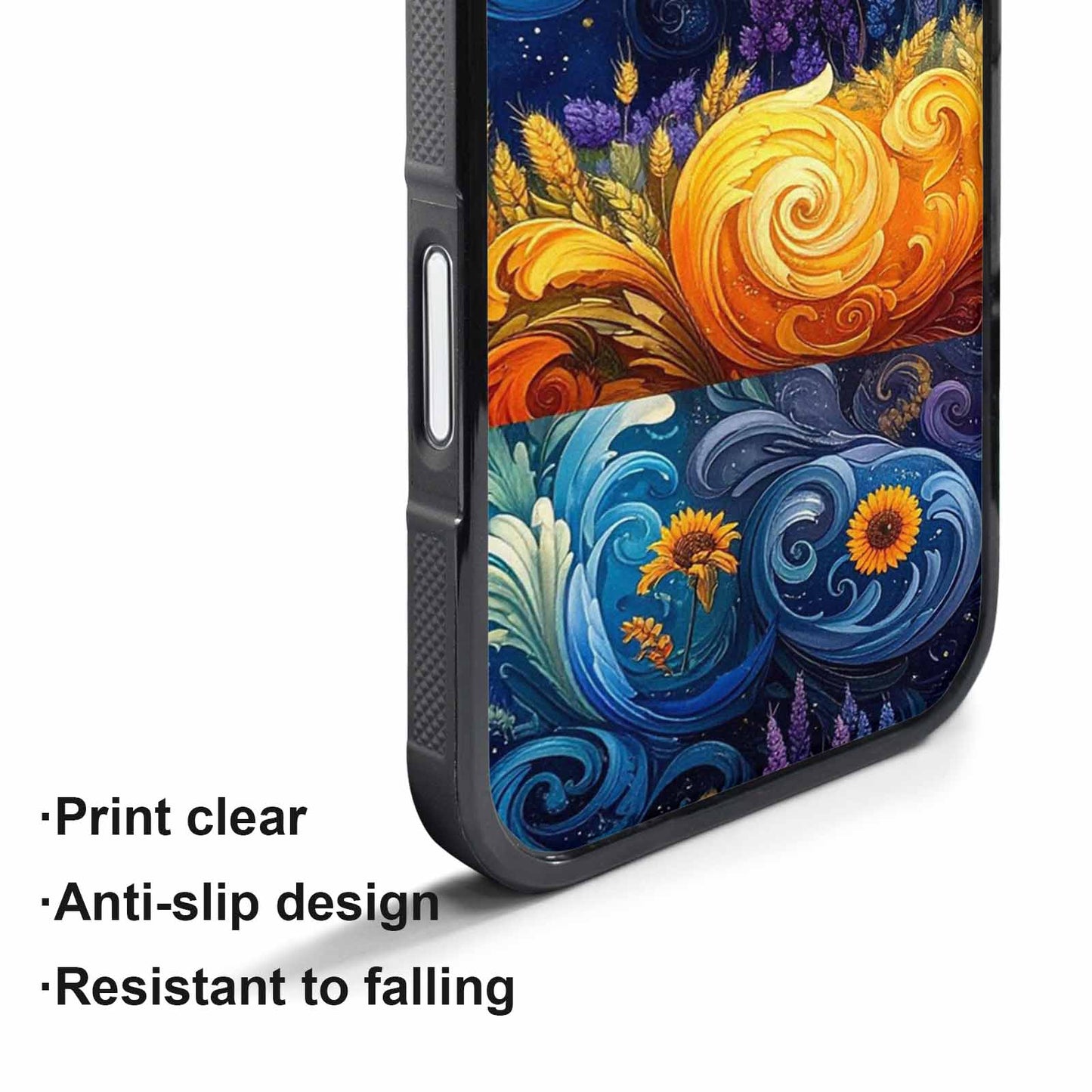 iPhone 17 Pro Case — Small Van Gogh Style Swirl Galaxy, Custom Made Phone Cover