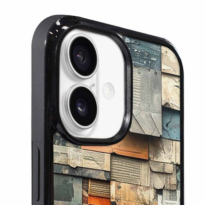 iPhone 17 Case — Distressed Grunge Texture Pattern Original Art, Custom Made Phone Cover