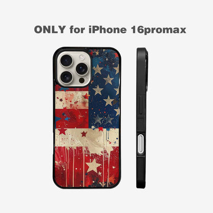 iPhone 16 Pro Max Case — Patriotic Stars And Stripes American Stars, Original Design Phone Case