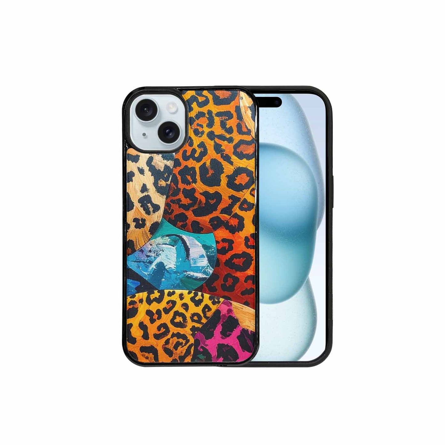 iPhone 15 Plus Case — Full Color Vibrant Animal Print Animal, Customized Protective Case