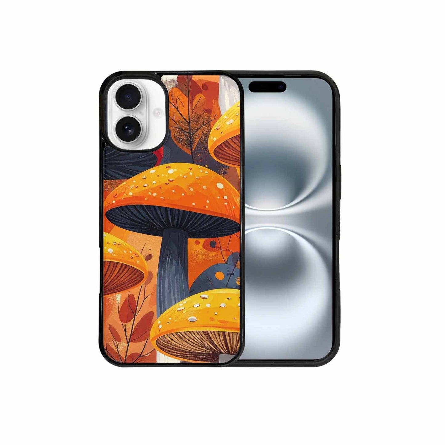iPhone 16 Plus Case — Bold Autumn Mushroom Bold Autumn Mushroom, Custom Phone Case