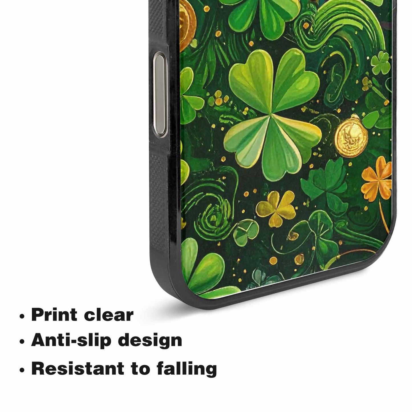 iPhone 15 Pro Max Case — St Patrick\'s Clover St Patrick\'s Clover, Personalized Phone Case