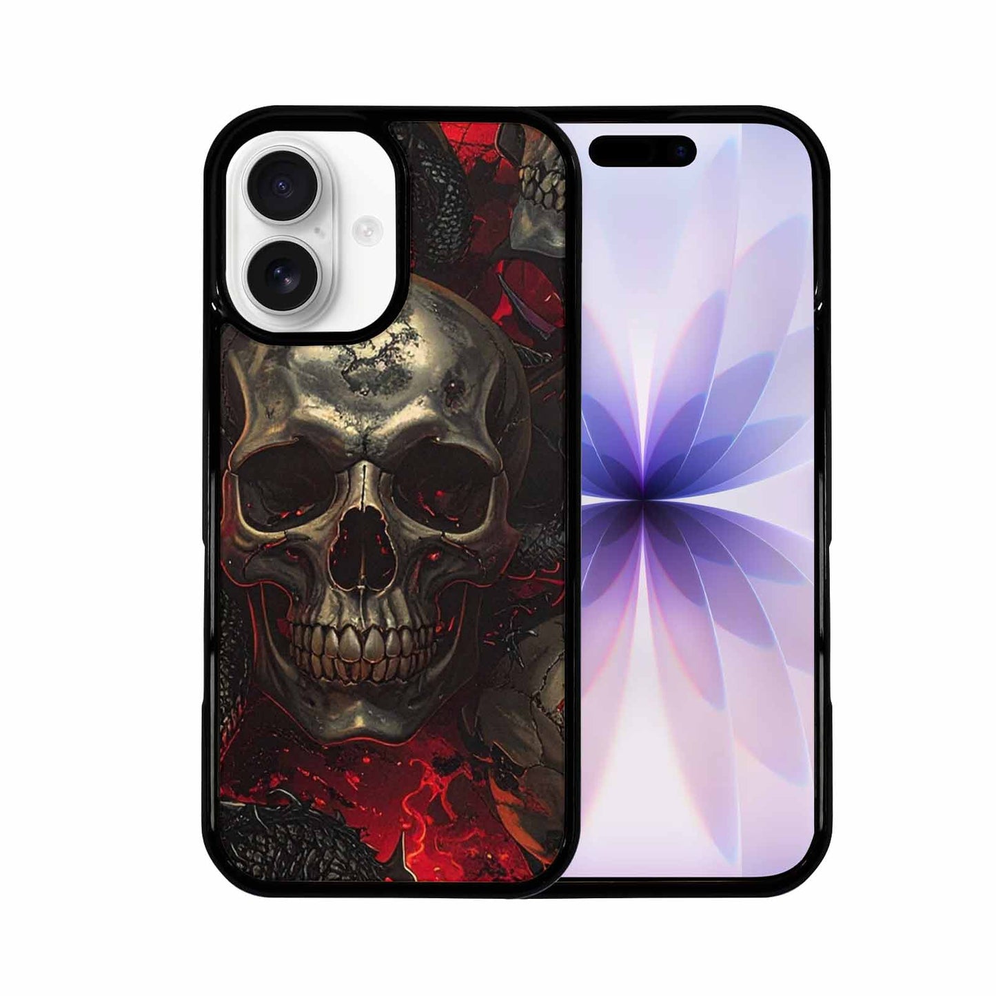 iPhone 17 Case — Skull Dark Art Gothic Print Gothic, Customized Protective Case