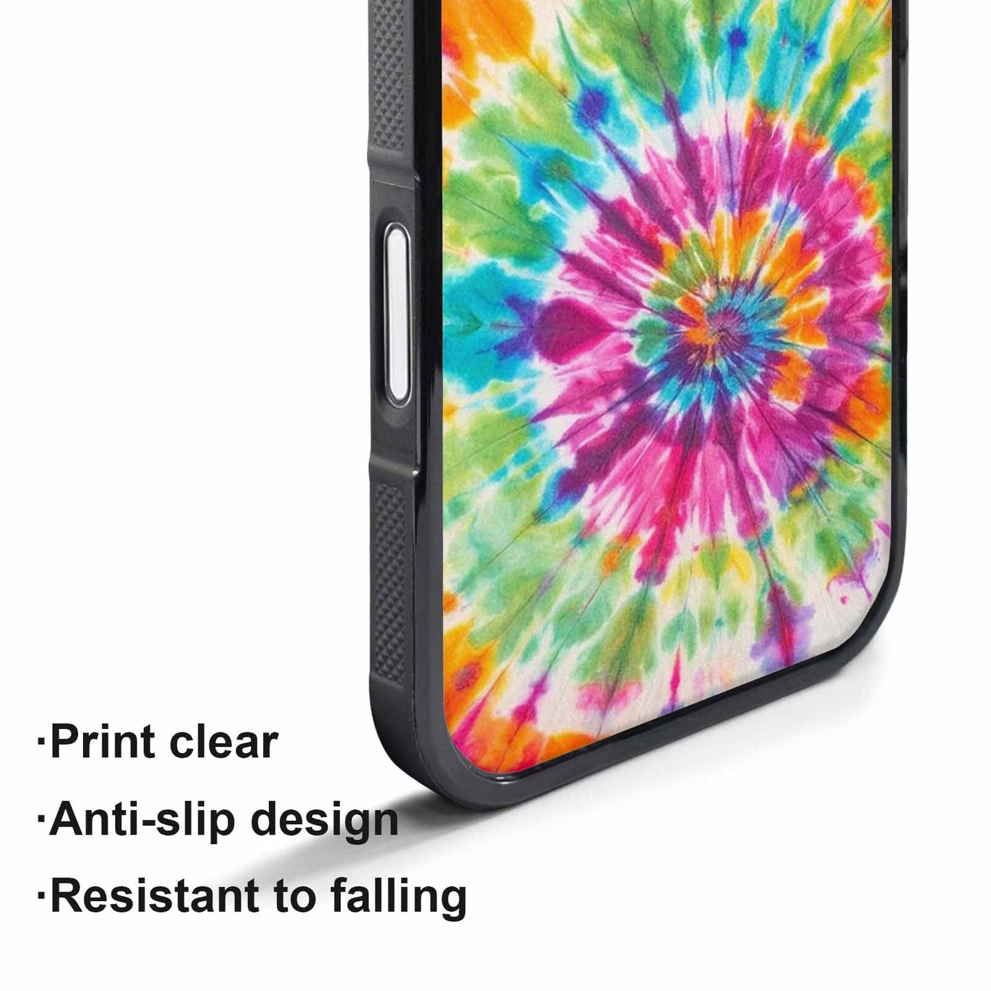 iPhone 17 Pro Case — Tie Dye Rainbow Twist Custom Tie, Personalized Phone Case