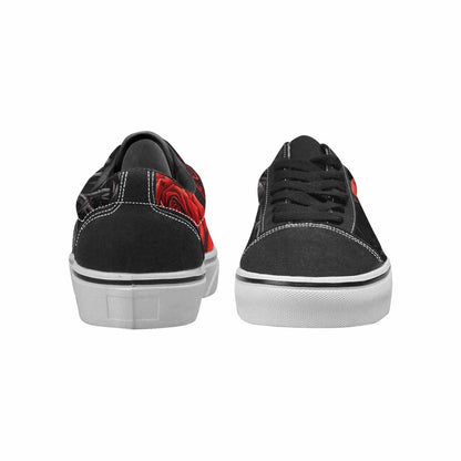 WOMEN'S Barbed Wire Coil Lace-Up Canvas Grunge Custom Shoes