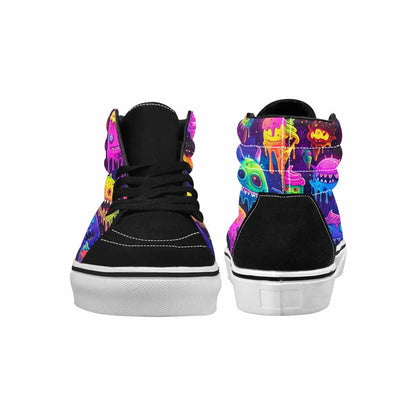 MEN'S Ice Cream Monsters  High Top Canvas Y2K Custom Shoes