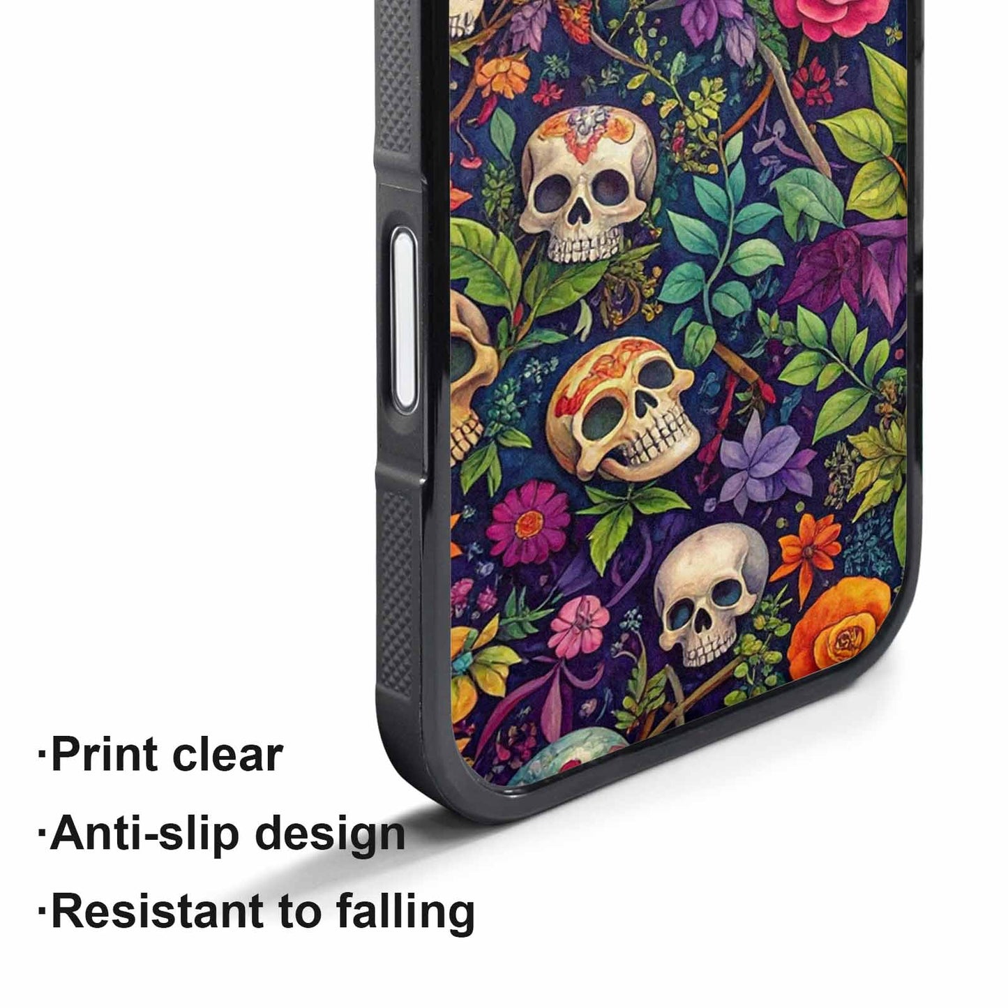 iPhone 17 Air Case — Skulls Botanicalskulls Pattern Owv Gothic Skulls, Custom Art Phone Cover