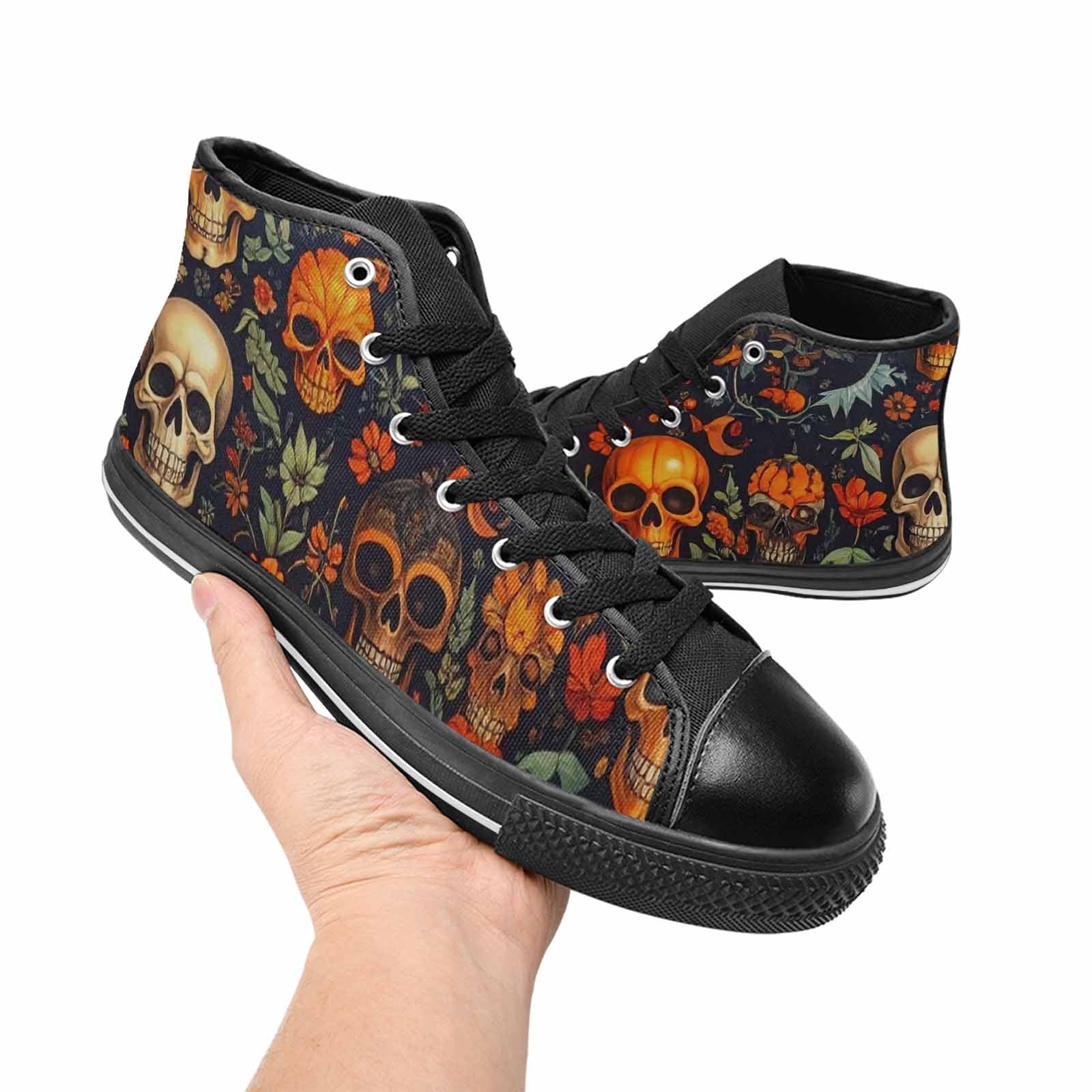 MEN'S Skulls - Halloween High Top Canvas Y2K Sneakers