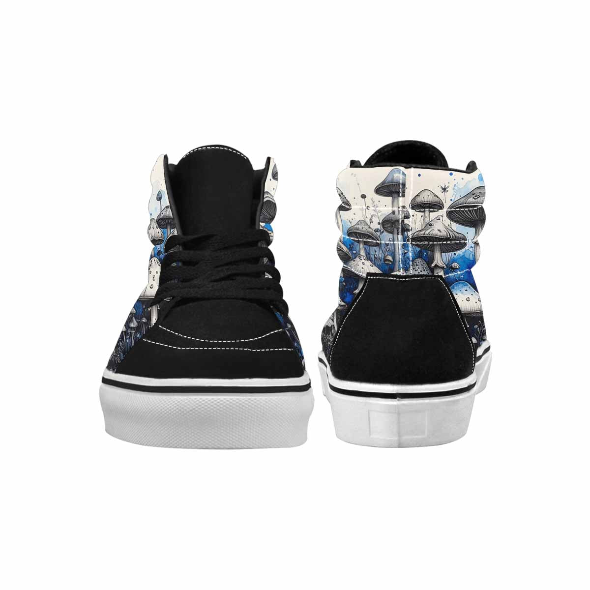 MEN'S Mushrooms (general) High Top Canvas Kaleidoscope Custom Sneakers