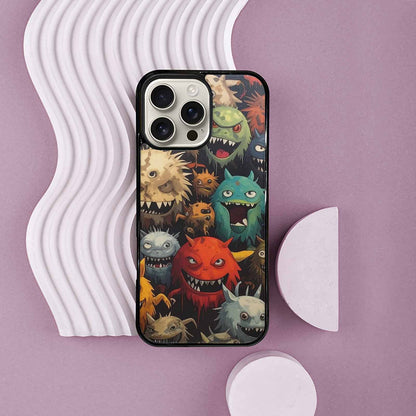 iPhone 16 Pro Max Case — Monsters Camomonsters Pattern Qch, Personalized Phone Case
