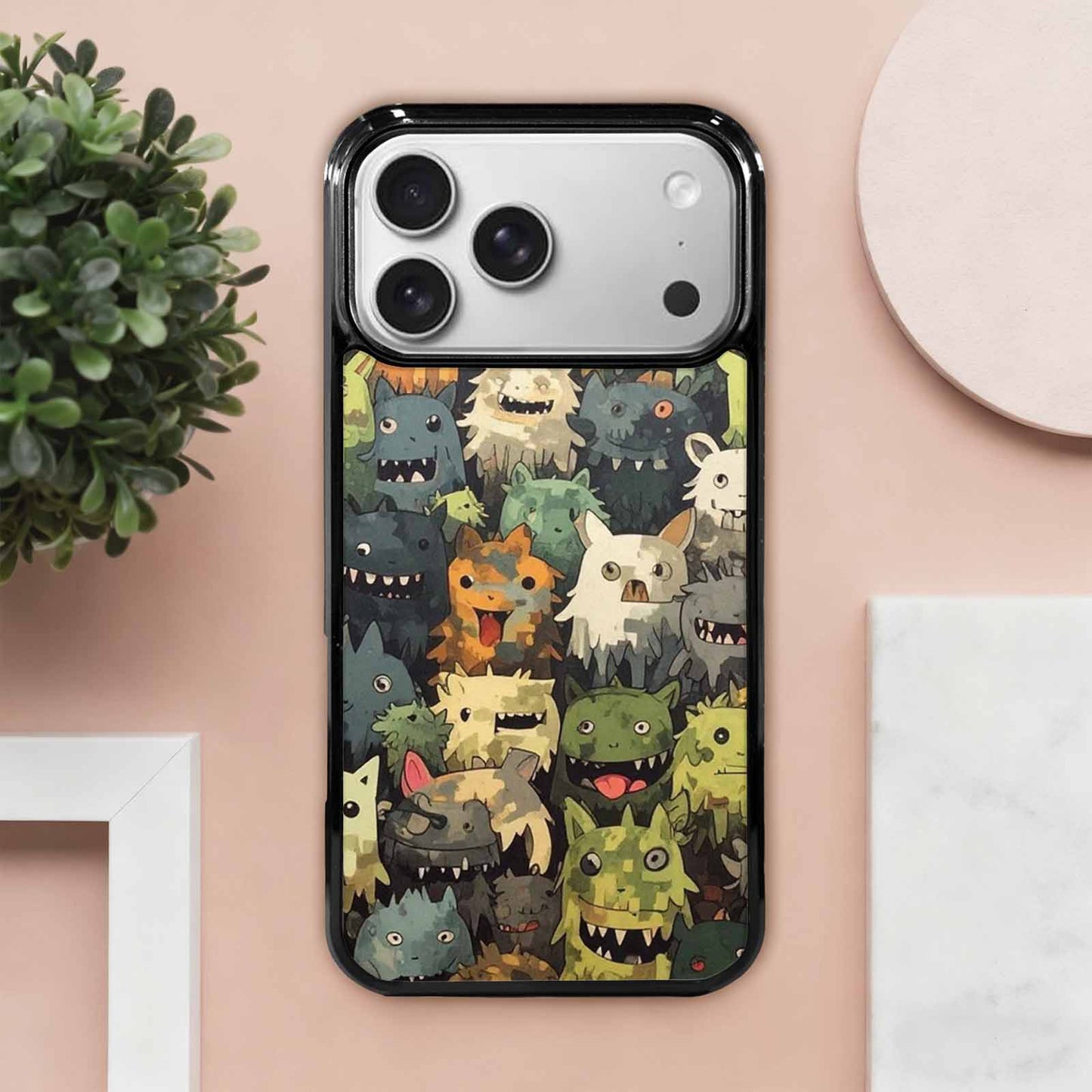 iPhone 17 Pro Max Case — Monsters Camomonsters Pattern D6o Camo, Custom Art Phone Cover