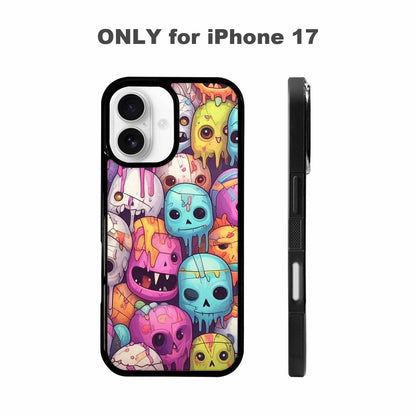 iPhone 17 Case — Pastel Gore Character Pattern Original Art, Customized Protective Case