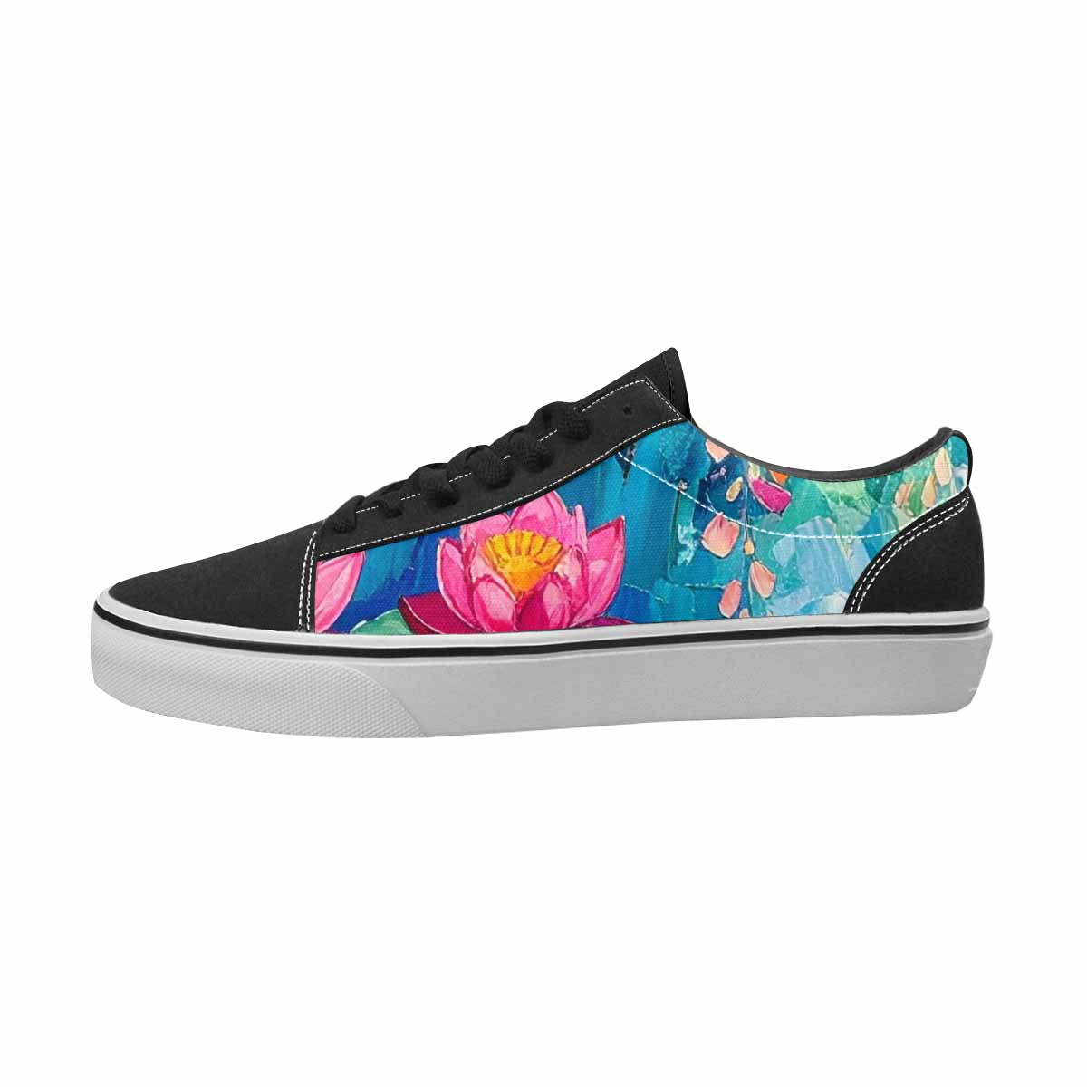 MEN'S Monet Full Color Canvas Artist-designed Surreal Custom Streetwear Shoes