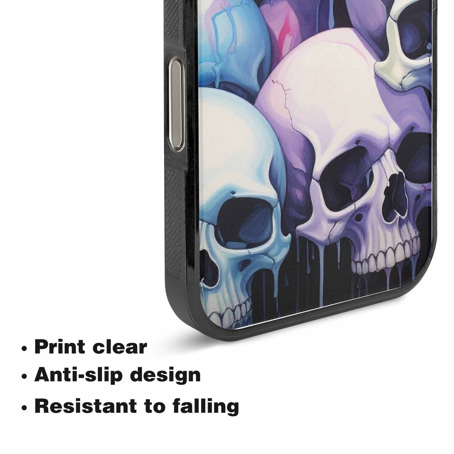 iPhone 15 Pro Max Case — Dark Black And White Color Tone, Original Design Phone Case