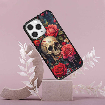 iPhone 15 Pro Max Case — Skulls And Rosesmelting Skulls A Agl, Original Design Phone Case