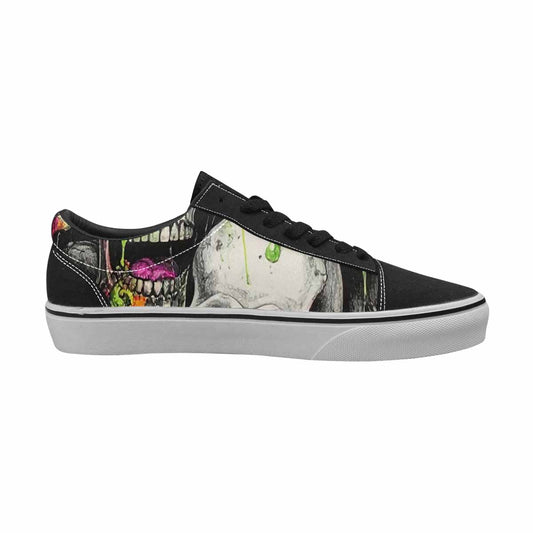 WOMEN'S Rainbow From Skull S Lace-Up Canvas Dreamcore Custom Shoes
