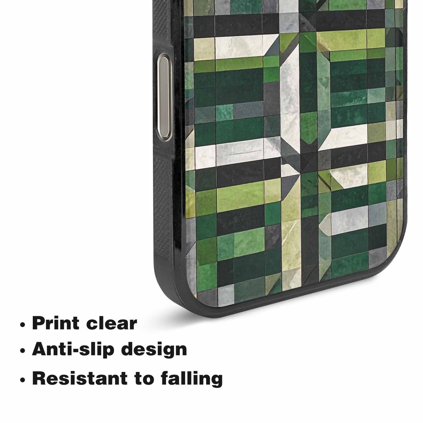 iPhone 16 Pro Max Case — Aromantic Flag Color Theme Small Rainbow, Custom Designed Case Cover
