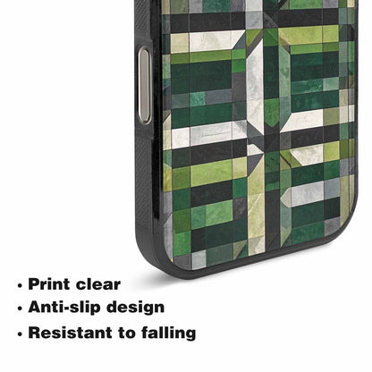 iPhone 16 Pro Max Case — Aromantic Flag Color Theme Small Rainbow, Custom Designed Case Cover