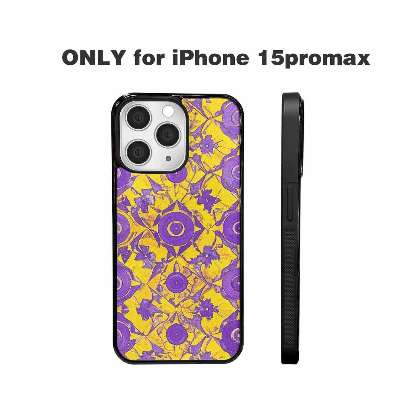 iPhone 15 Pro Max Case — Intersex Flag Color Theme Small Rainbow, Unique Phone Case Design