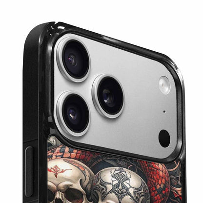 iPhone 17 Pro Max Case — Skull Dark Art Gothic Print Gothic, Custom Made Phone Cover