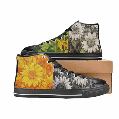 WOMEN'S Blend Melt Them High Top Canvas Dark Academia Custom Shoes