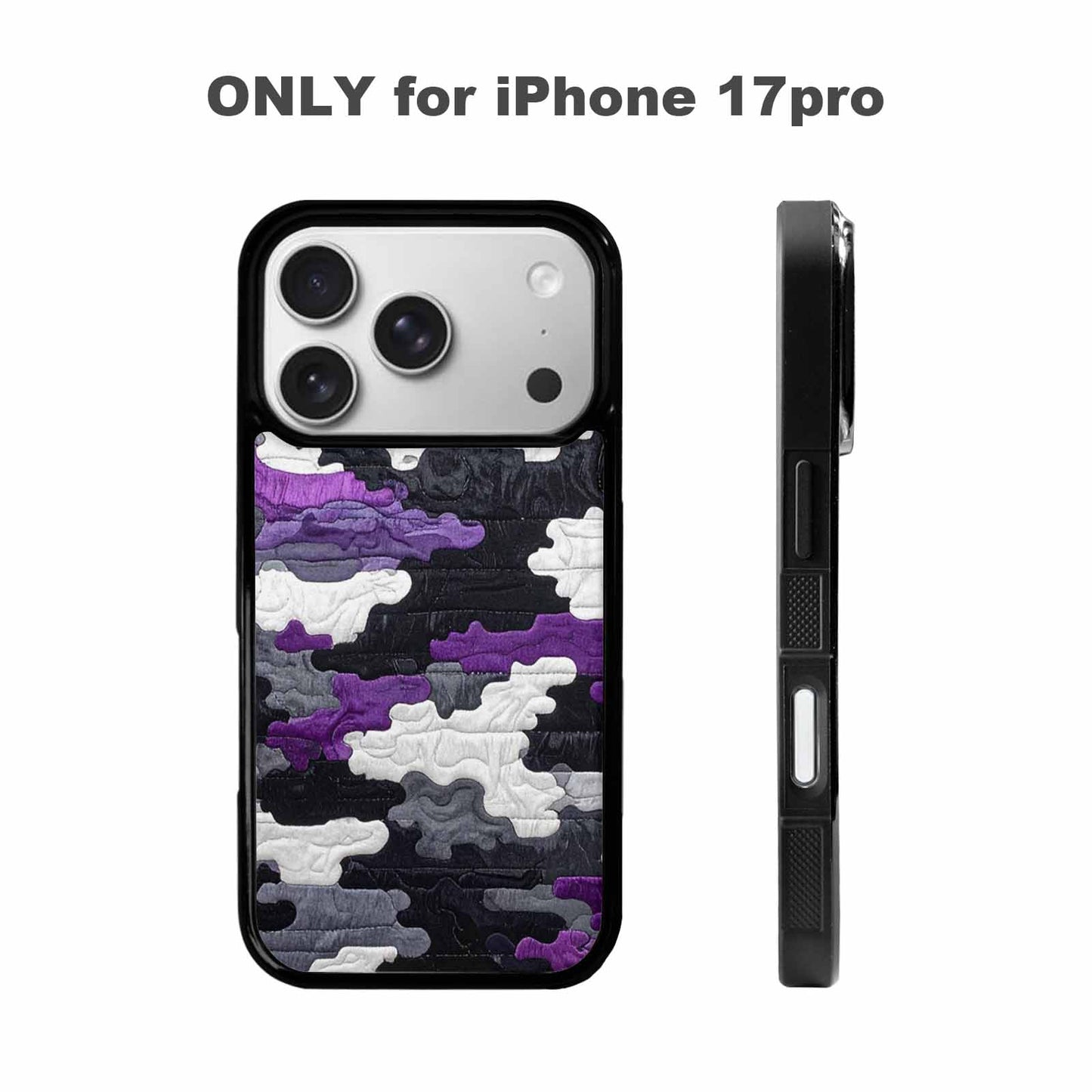 iPhone 17 Pro Case — Vivid Camo Asexual Pride Camo, Custom Phone Case
