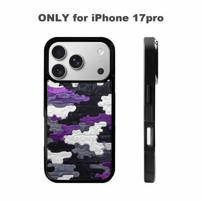iPhone 17 Pro Case — Vivid Camo Asexual Pride Camo, Custom Phone Case