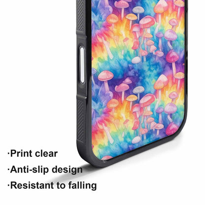 iPhone 17 Pro Case — Mushrooms Tie Dyemushrooms Pat Cg9 Tie, Customized Protective Case