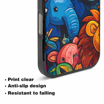iPhone 16 Pro Max Case — Cartoon Animal Characters, Customized Protective Case