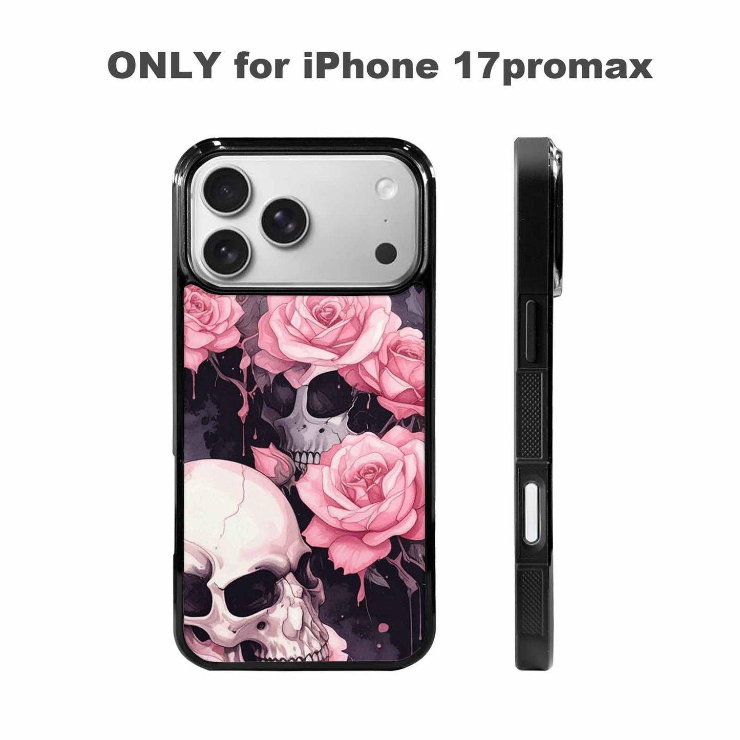 iPhone 17 Pro Max Case — Skull Dark Art Gothic Print Gothic, Custom Designed Case Cover