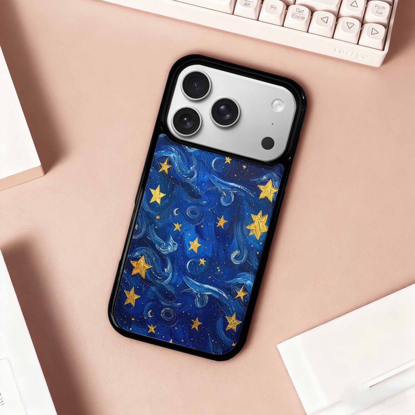 iPhone 17 Pro Case — Starry Night Galaxy Space, Custom Made Phone Cover