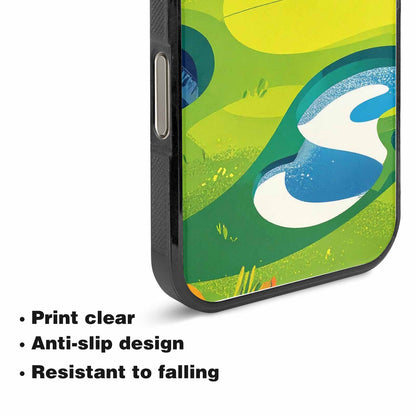 iPhone 15 Pro Max Case — Golf Cartoon Art Pattern, Customized Protective Case