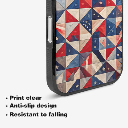 iPhone 16 Plus Case — Small American Flag Stars And Stripes, Custom Made Phone Cover